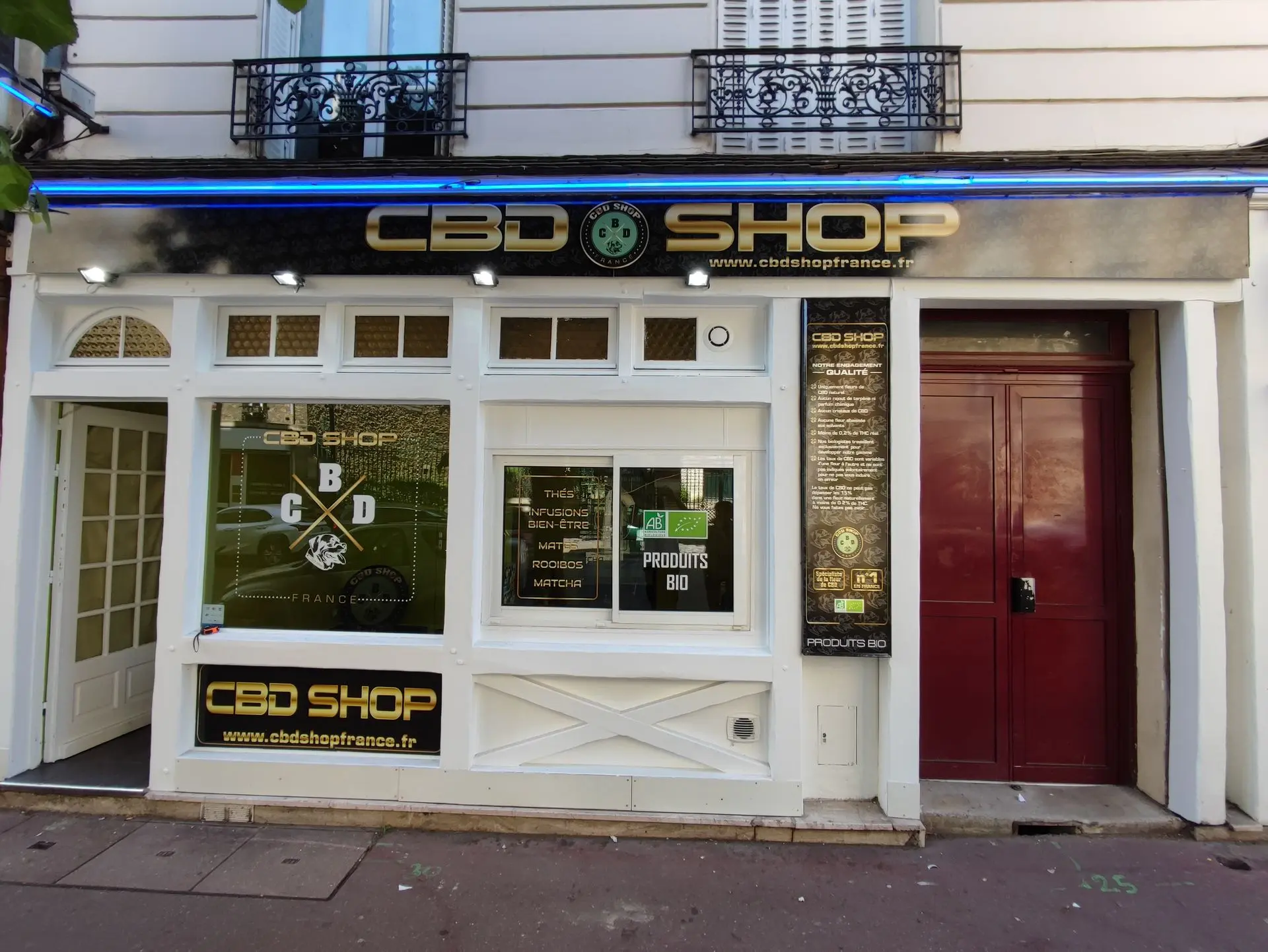 enseigne cbd shop