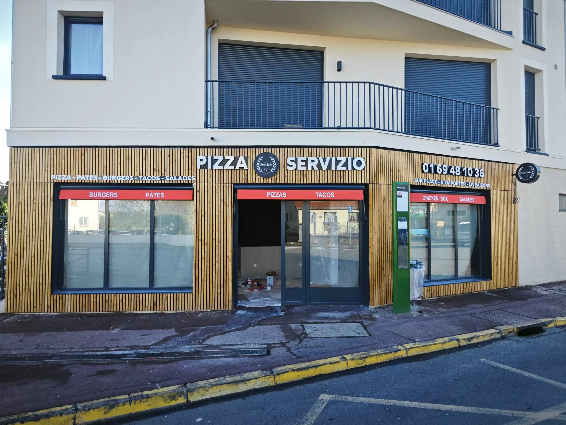 enseigne lumineuse pizza servizio draveil